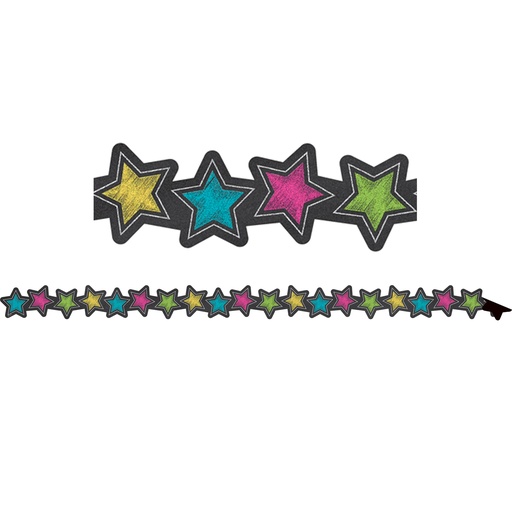 [77313 TCR] Chalkboard Brights Stars Magnetic Border