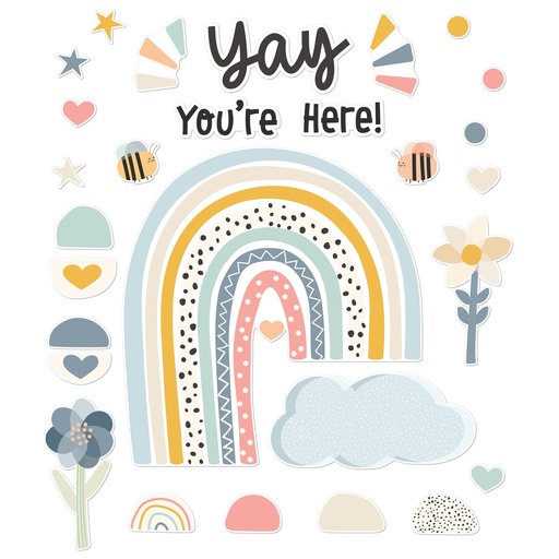 [110566 CD] We Belong Yay You're Here! Bulletin Board Set