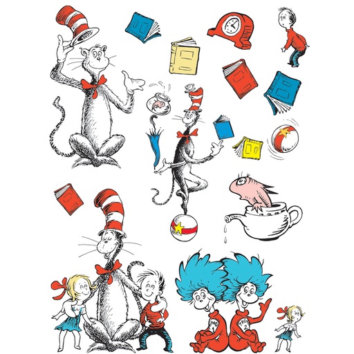 [847637 EU] Cat in the Hat™ Large Characters Bulletin Board Set