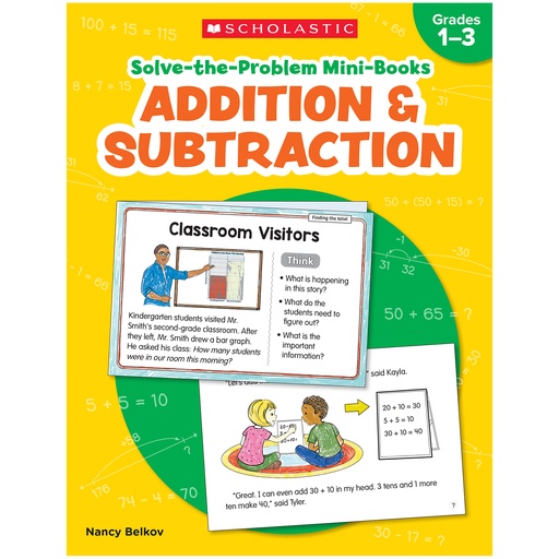 [736589 SC] Solve-the-Problem Mini Books: Addition & Subtraction