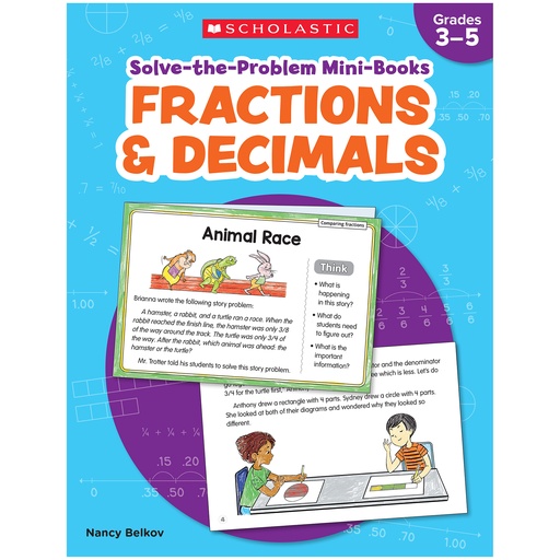 [736590 SC] Solve-the-Problem Mini Books: Fractions & Decimals