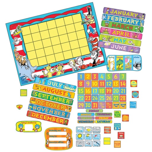 [847695 EU] Dr. Seuss™ Calendar Bulletin Board Set