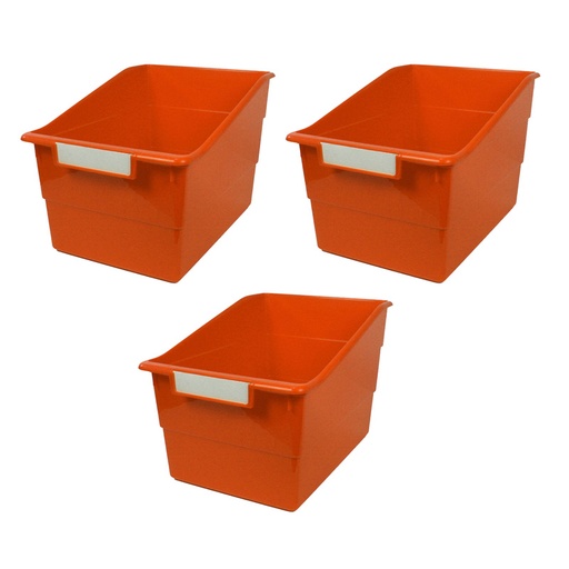 [77309-3 ROM] Tattle® Wide Shelf File, Orange, Pack of 3