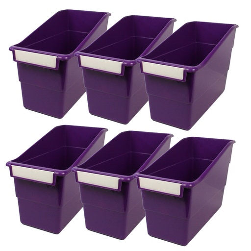 [77206-6 ROM] Tattle® Shelf File, Purple, Pack of 6