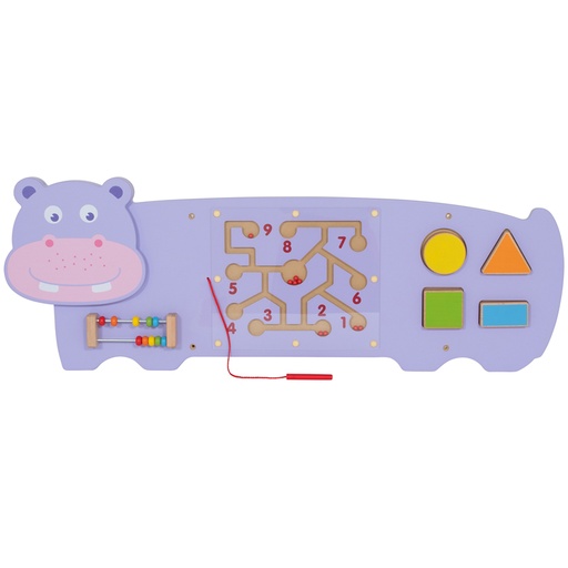 [50470 CTU] Hippo Activity Wall Panel - 18m+ - Toddler Activity Center