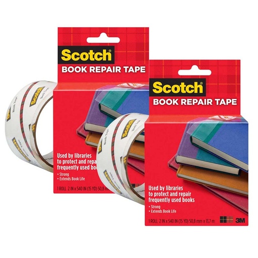 [845200-2 MMM] Book Tape, 2 in x 15 yd Per Roll, 2 Rolls