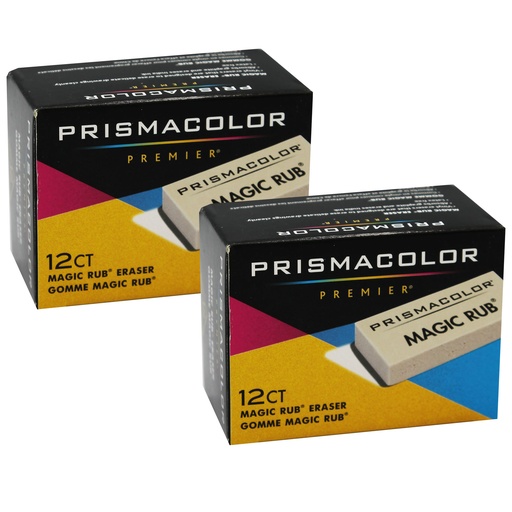 [73201BX-2 SAN] Premier® Magic Rub® Eraser, 12 Per Pack, 2 Packs