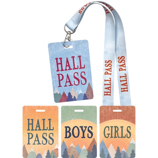 [20321 TCR] Moving Mountains Hall Pass Lanyards Set