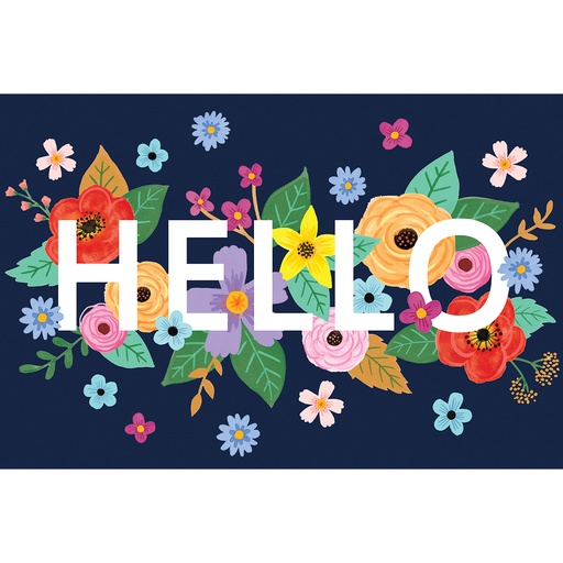 [6696 TCR] Wildflowers Hello Postcards