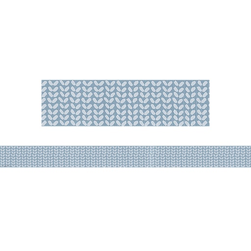 [6777 TCR] Classroom Cottage Blue Petals Straight Border Trim