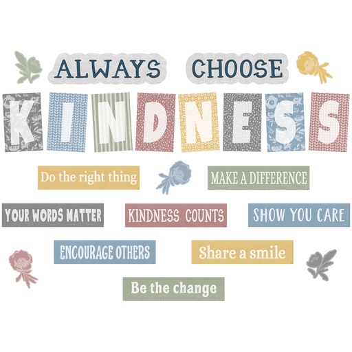 [7172 TCR] Classroom Cottage Always Choose Kindness Bulletin Board