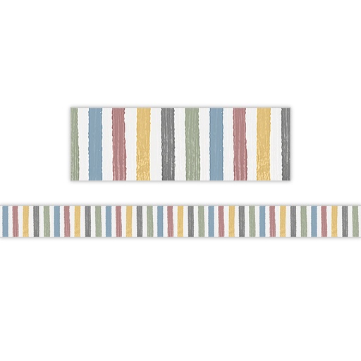 [7177 TCR] Classroom Cottage Stripes Straight Border Trim