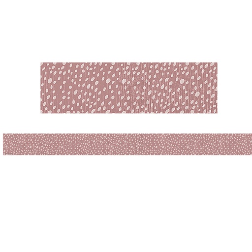 [7181 TCR] Classroom Cottage Vintage Rose Dots Straight Border Trim