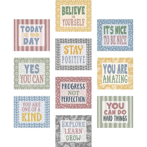 [7185 TCR] Classroom Cottage Positive Sayings Accents