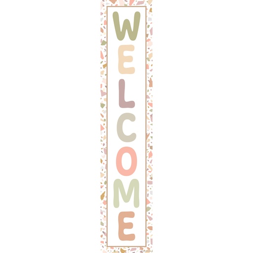 [7218 TCR] Terrazzo Tones Welcome Banner