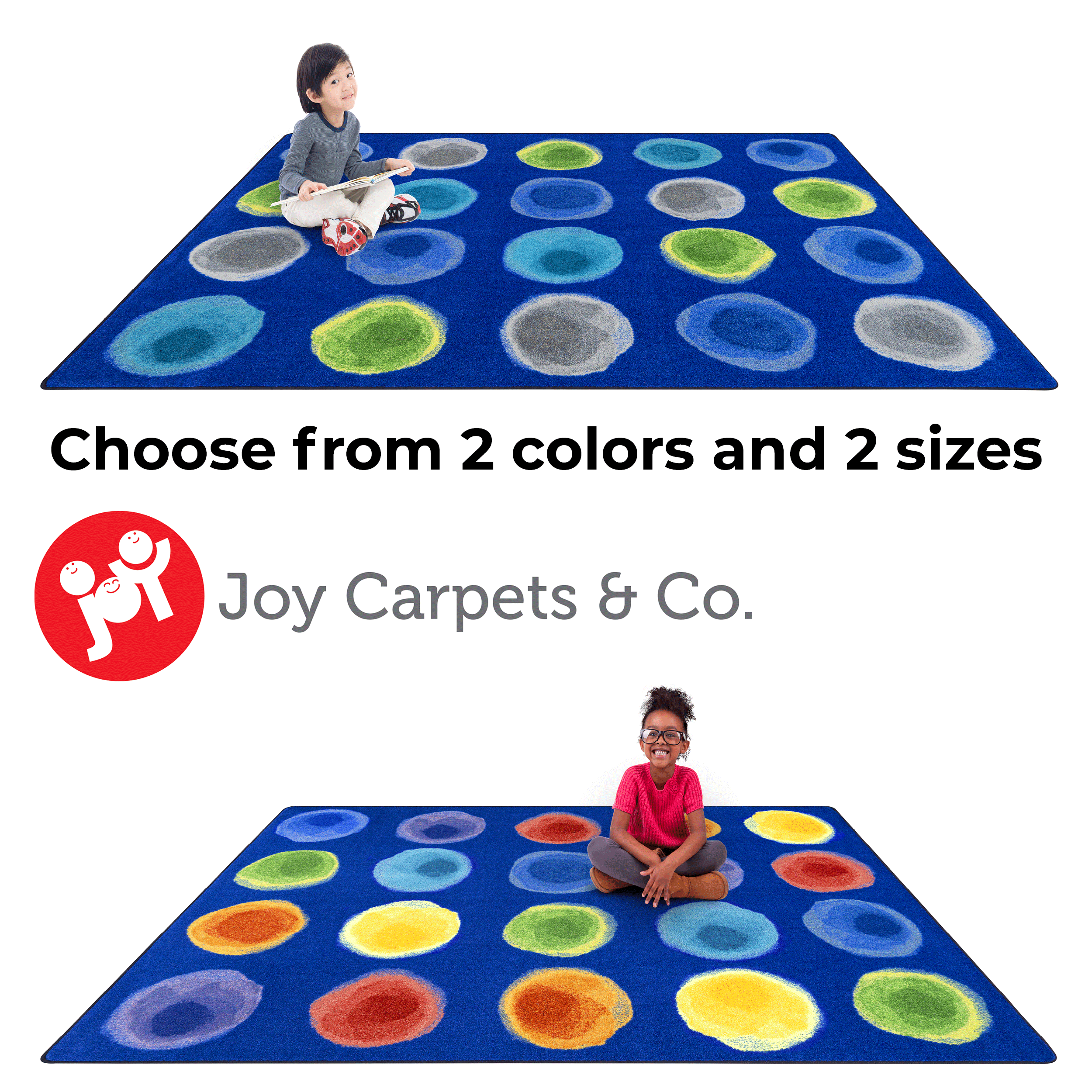 [2143 JC] Watercolor Spots Area Rug