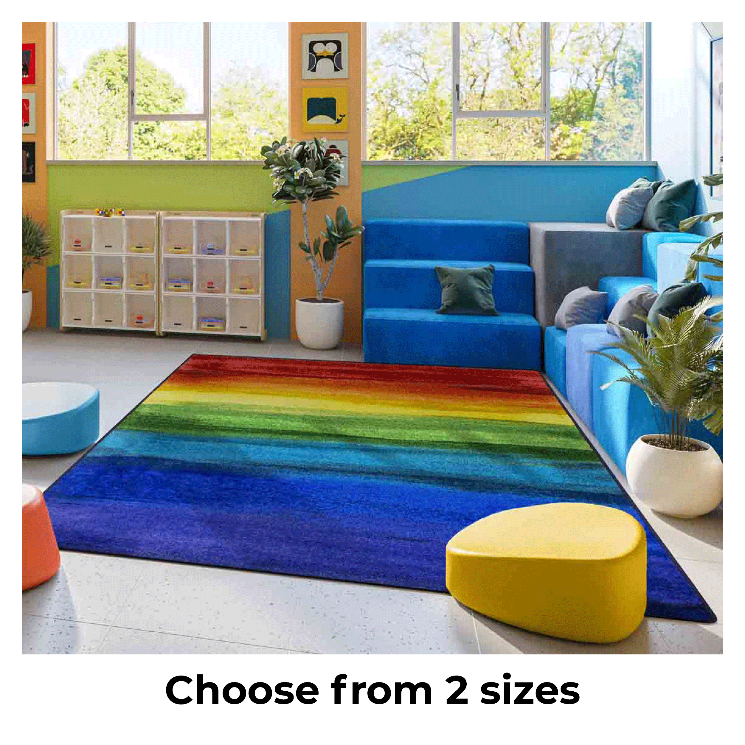 [2146 JC] Rainbow Magic  Area Rug