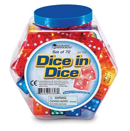 [7697 LER] 72ct Dice in Dice Set