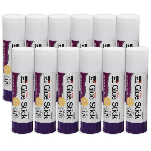 [95130 CHL] 1.3 oz. Economy White Glue Sticks 12ct