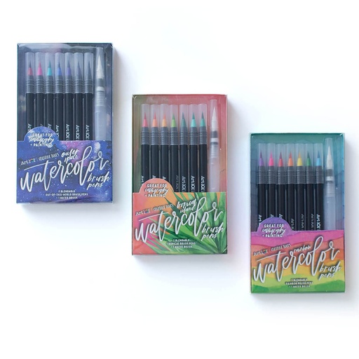 [73024MB AOO] Watercolor Brush Pens 24-Pack