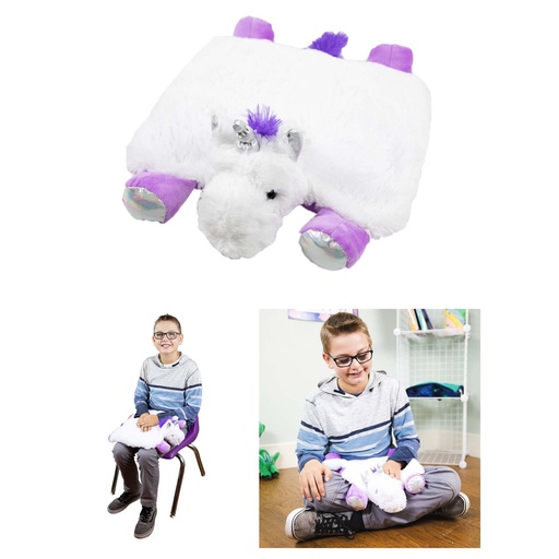 [LPUN BB] Washable Sensory Plush Unicorn Lap Pad