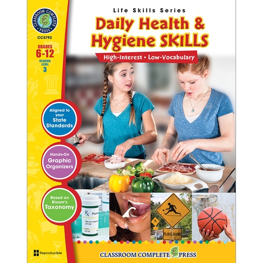 [5792 CCP] Daily Health & Hygiene Skills Book, Grade 6-12