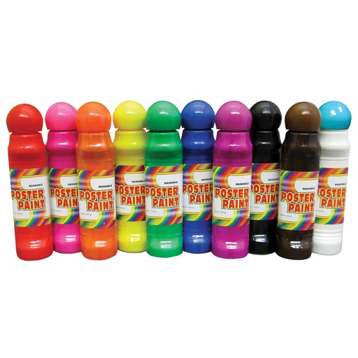 [78923 CV] Poster Paint 10 Assorted Colors