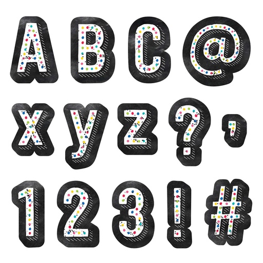 [10888 CTP] Chalk It Up! Colorful Chalk Designer Letters, 216 Pieces