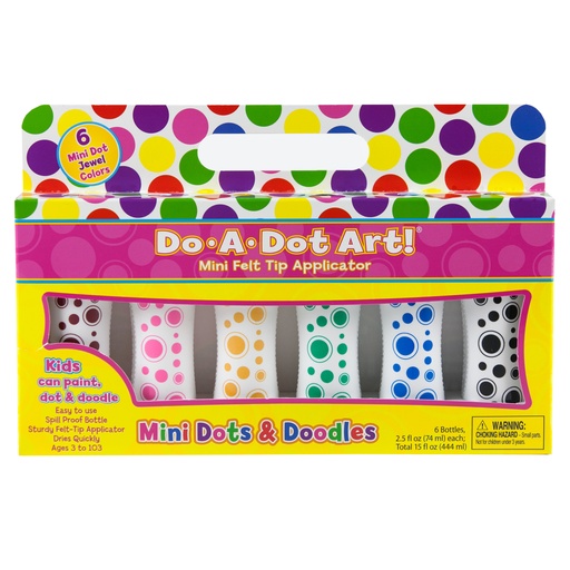 [106 DOT] Mini Jewel Tone Dot Markers 6 Colors
