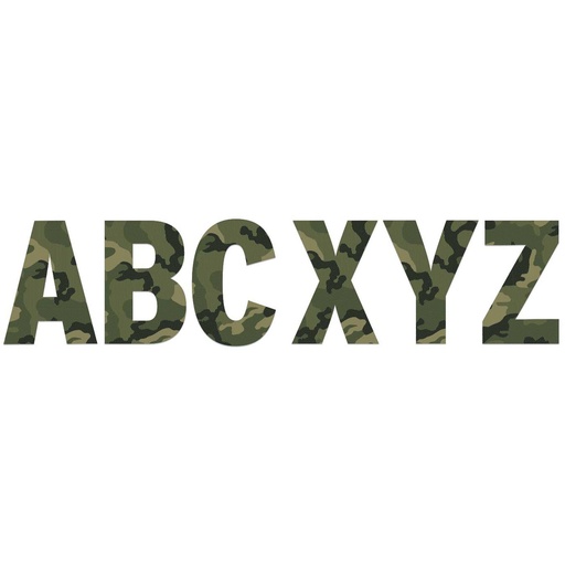 [850004 EU] Classic Camo 7" Deco Letters