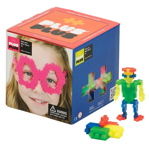 [03311 PLU] Plus-Plus Neon Open Play Set 600 pieces