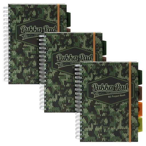 [9756CAM PUK] Camo B5 Project Books Pack 3