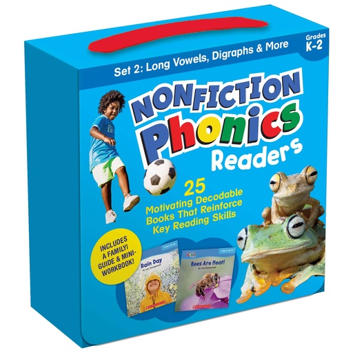 [9781338894738 SC] Nonfiction Phonics Readers: Long Vowels, Digraphs & More, Single-Copy 25 Book Set