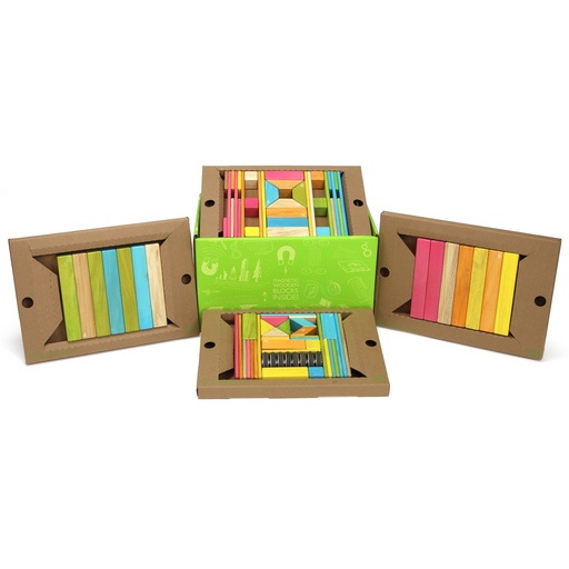 [90PTNT608T TEG] Tints Magnetic Wooden Blocks 90-Piece Classroom Kit