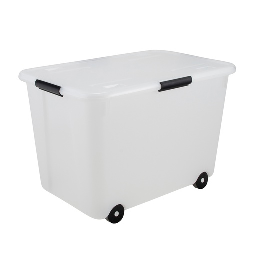 [34009 AVT] Clear 15 Gallon Rolling Storage Box