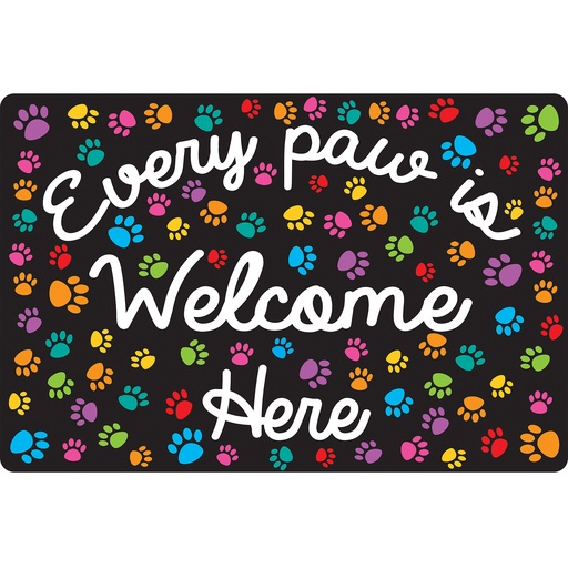 [12511 ASH] Every Paw is Welcome Here Computer Mouse Pad 8" x 10"