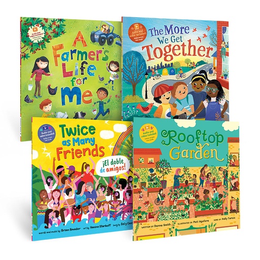 [859336 BBK] 1st Grade Friendship and Community Book Bundle Set of 4