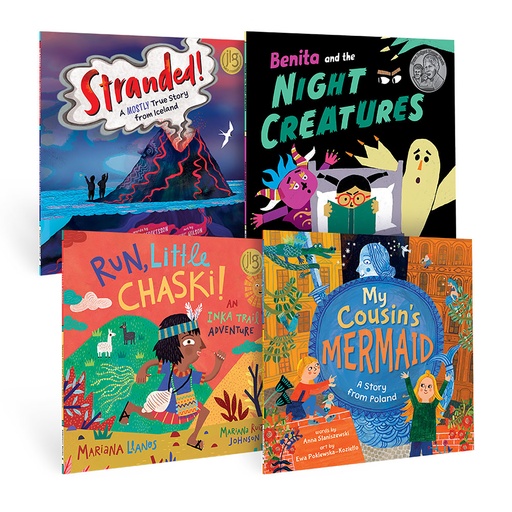 [859337 BBK] 1st Grade Authentic Stories / Diverse Book Bundle 1 Set of 4