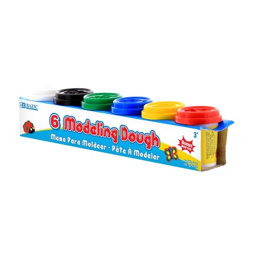 [3310 BAZ] Multi Color 2 oz. Modeling Dough Pack of 6