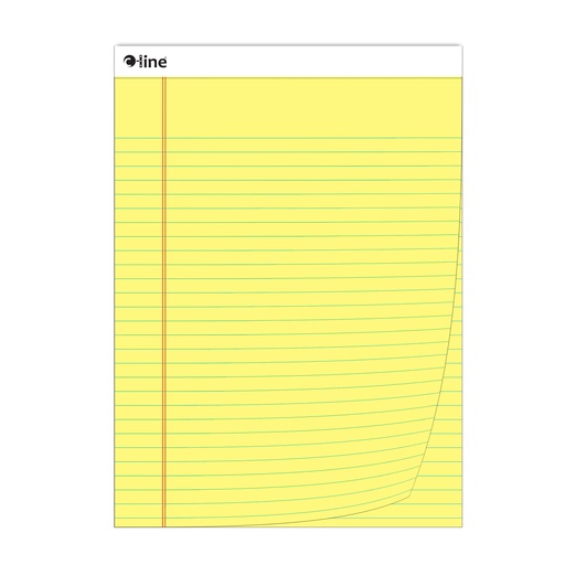 [25106 CL] Yellow Wide Ruled Legal Pad 50 Sheets