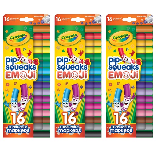 [588717-3 BIN] 16 Color Pip Squeaks Stamper Markers 3 Packs