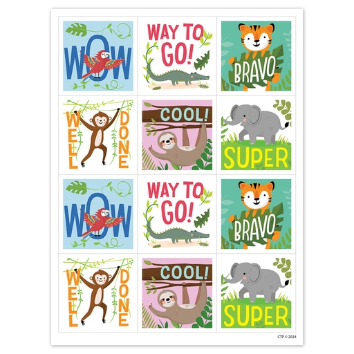 [10947 CTP] Jungle Friends Reward Stickers Pack of 60