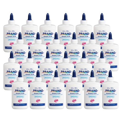 [15200-24 DIX] White 4.4 oz Washable Liquid White School Glue Pack of 24