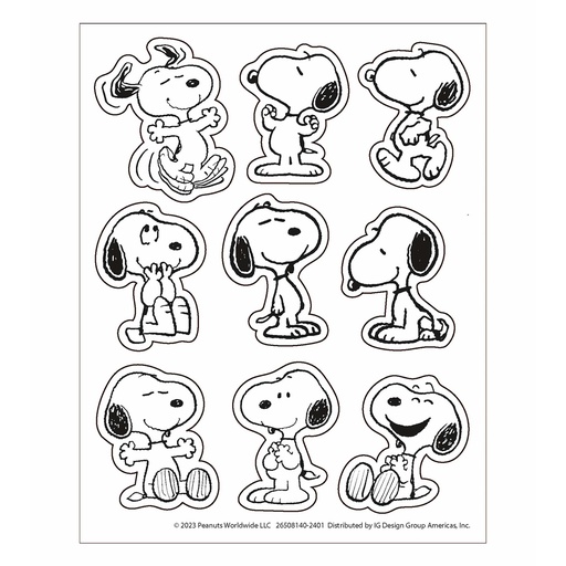 [650814 EU] Peanuts® Snoopy Giant Stickers Pack of 36
