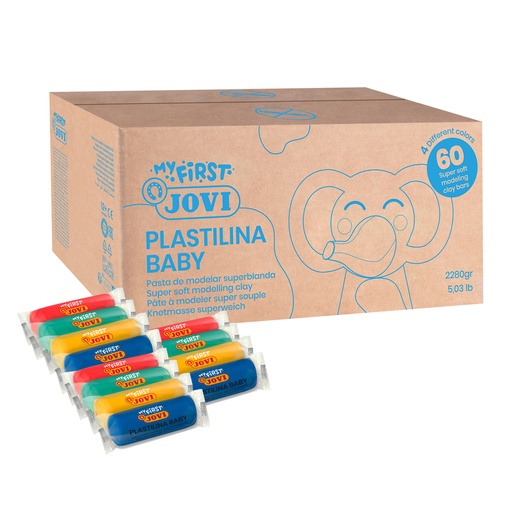 [37160 JOV] Plastilina Modeling Clay Baby School Pack 60 Bars