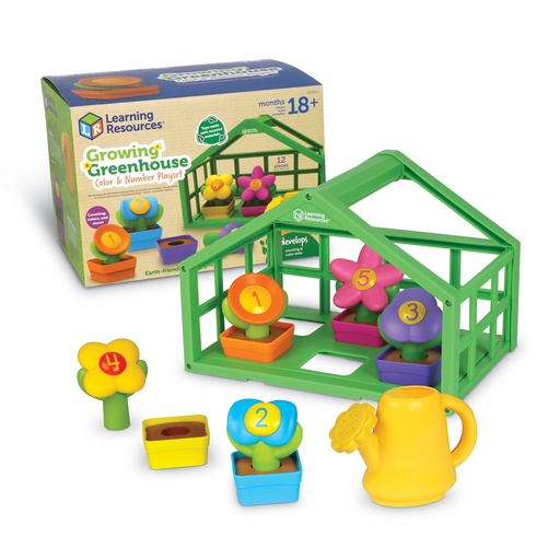 [3605 LER] Growing Greenhouse Color and Number Playset