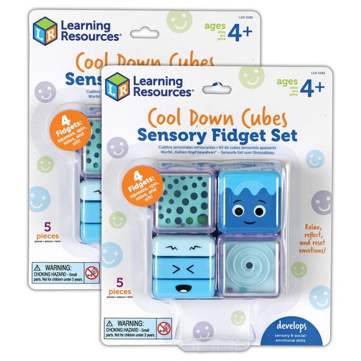 [5582-2 LER] Cool Down Cubes Sensory Fidget Set 2 Sets