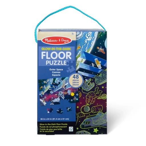 [31010 LCI] Outer Space Glow in the Dark Floor Puzzle
