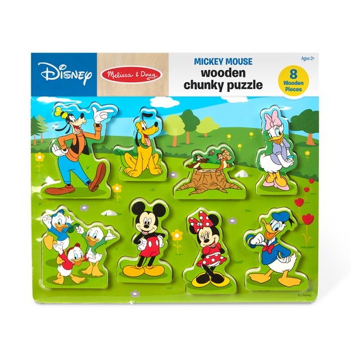 [7184 LCI] Mickey Mouse Wooden Chunky Puzzle