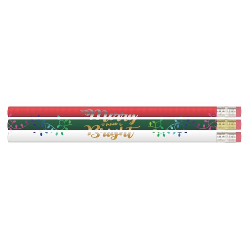 [D2600 MSG] Merry & Bright Pencil Pack of 12